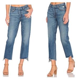 GRLFRND Helena Cutout Straight Leg Trousers 32